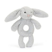 Load image into Gallery viewer, Jellycat Bashful Silver Bunny Ring Rattle