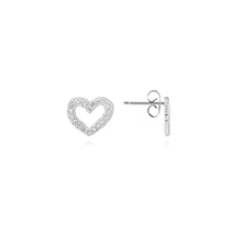 Load image into Gallery viewer, Joma Lucia Lustre Heart Organic Earrings