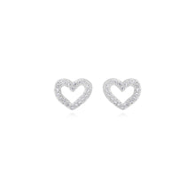 Load image into Gallery viewer, Joma Lucia Lustre Heart Organic Earrings