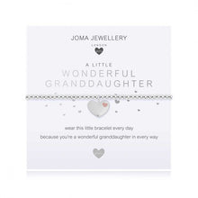 Load image into Gallery viewer, Joma Children's A little Wonderful Granddaughter Bracelet