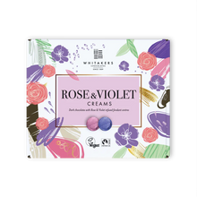 Load image into Gallery viewer, Dark Chocolate Rose &amp; Violet Fondant Creams (200g)
