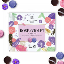 Load image into Gallery viewer, Dark Chocolate Rose &amp; Violet Fondant Creams (200g)
