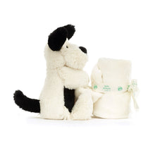 Load image into Gallery viewer, Jellycat Bashful Black &amp; Cream Puppy Soother
