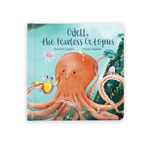 Jellycat Odell, The Fearless Octopus Book