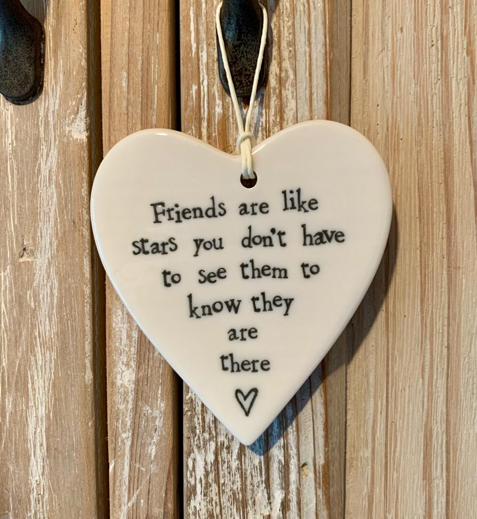 East Of India Friends Are Like Stars You Don't Have To See Them To Know They Are There Plaque