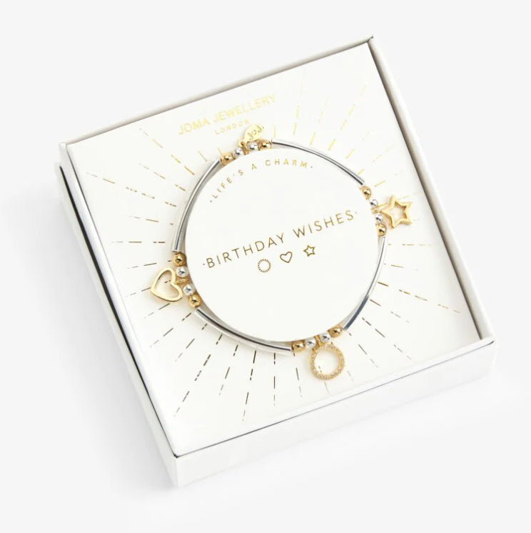 Joma Life's A Charm Birthday Wishes Bracelet