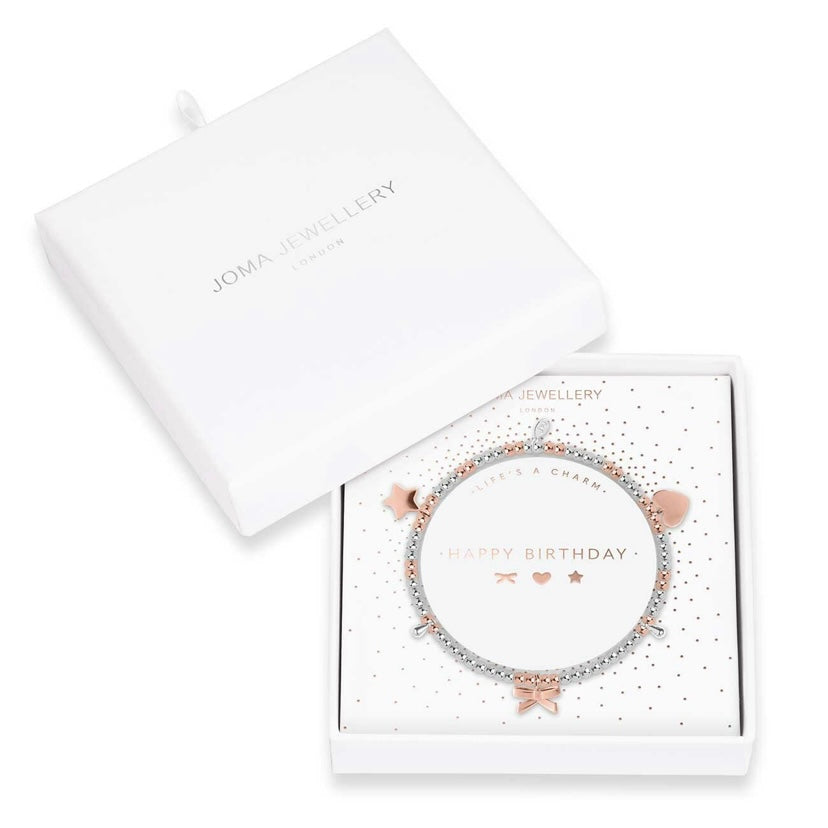 Joma Life's A Charm Happy Birthday Bracelet