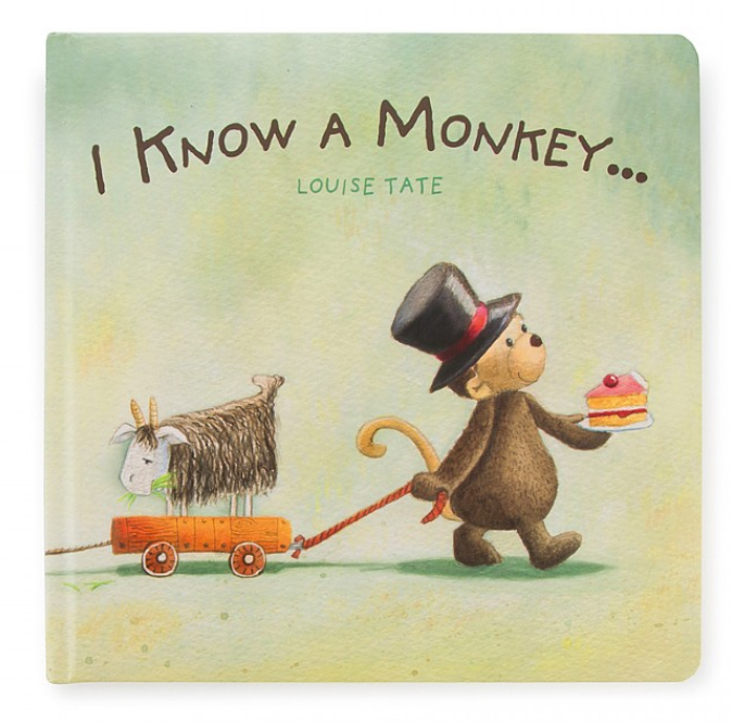 Jellycat I know a Monkey Book