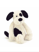 Load image into Gallery viewer, Jellycat Medium Bashful Black &amp; Cream Puppy
